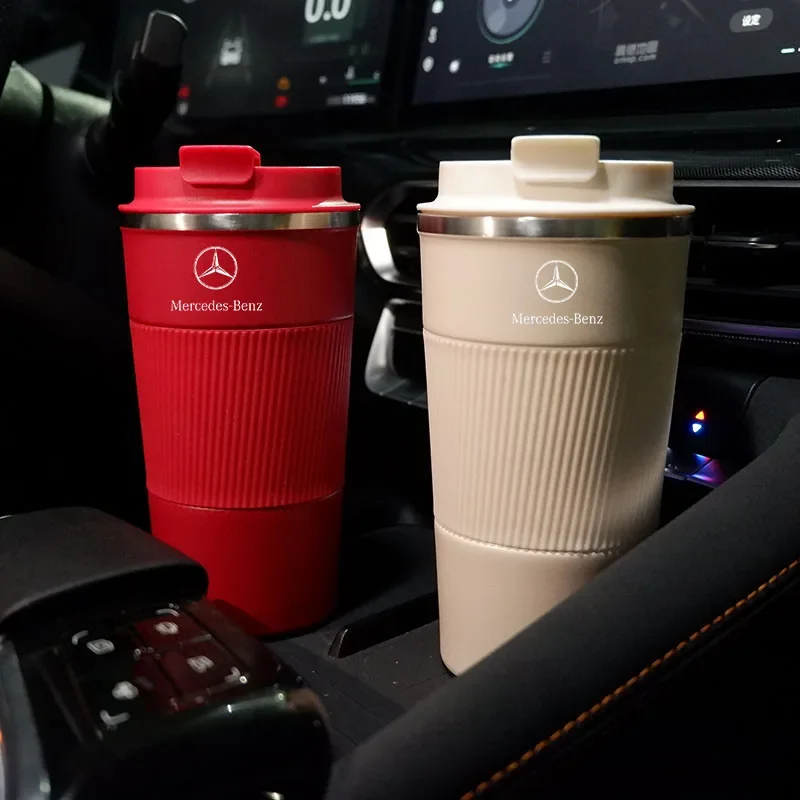 Thermos Coffee Mug Stainless Steel Coffee Cup For Mercedes Benz AMG W203 W206 W220 W205 W211 W212 W201 W210 W108 GLC GLK GLA GLB