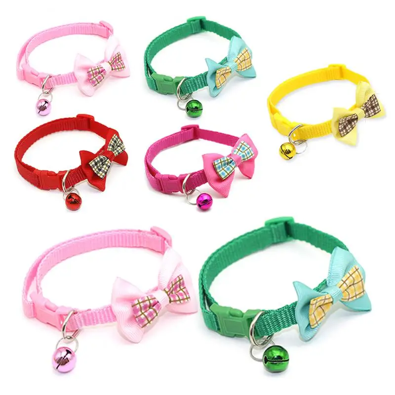 Cat Dog Collar Bells Charms Colourful Pet Small With Clasps Pet Collar