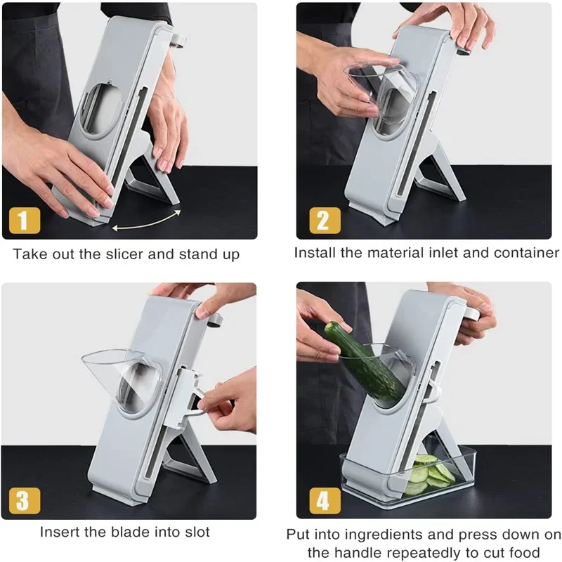 Multifunctional Vegetable Cutter Adjustable Grater Shredding Artifact Kitchen Slicing Artifact Manual Grater Kitchen Tool