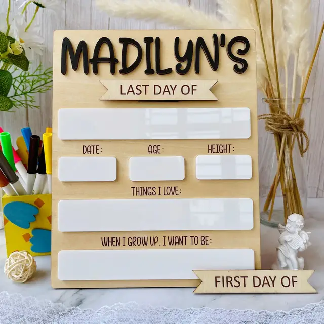 Personalized Back to School Sign