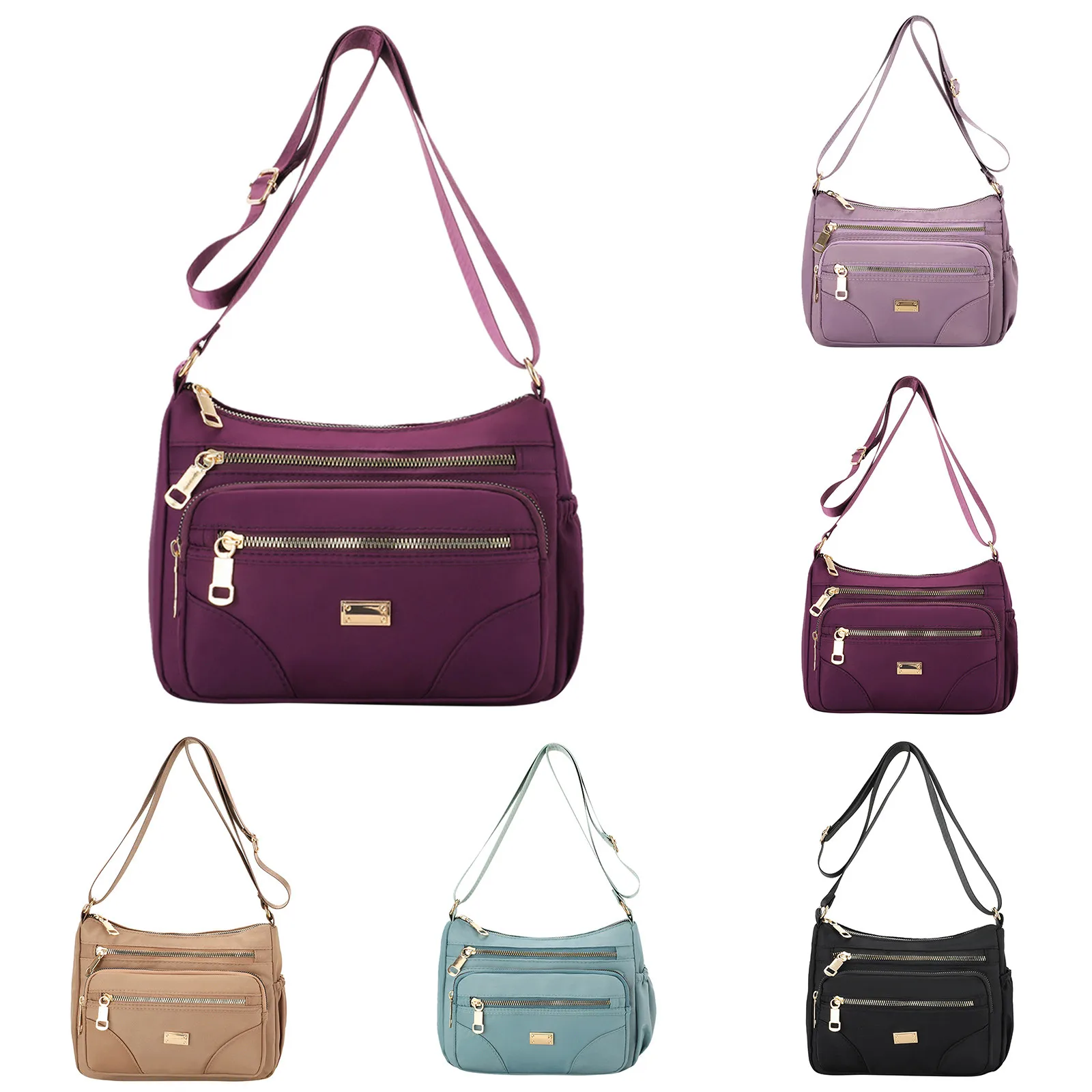 

Женская сумка через плечо, модная простая однотонная многослойная прозрачная сумка через плечо для женщин, Холщовая Сумка через плечо, сумки на плечо