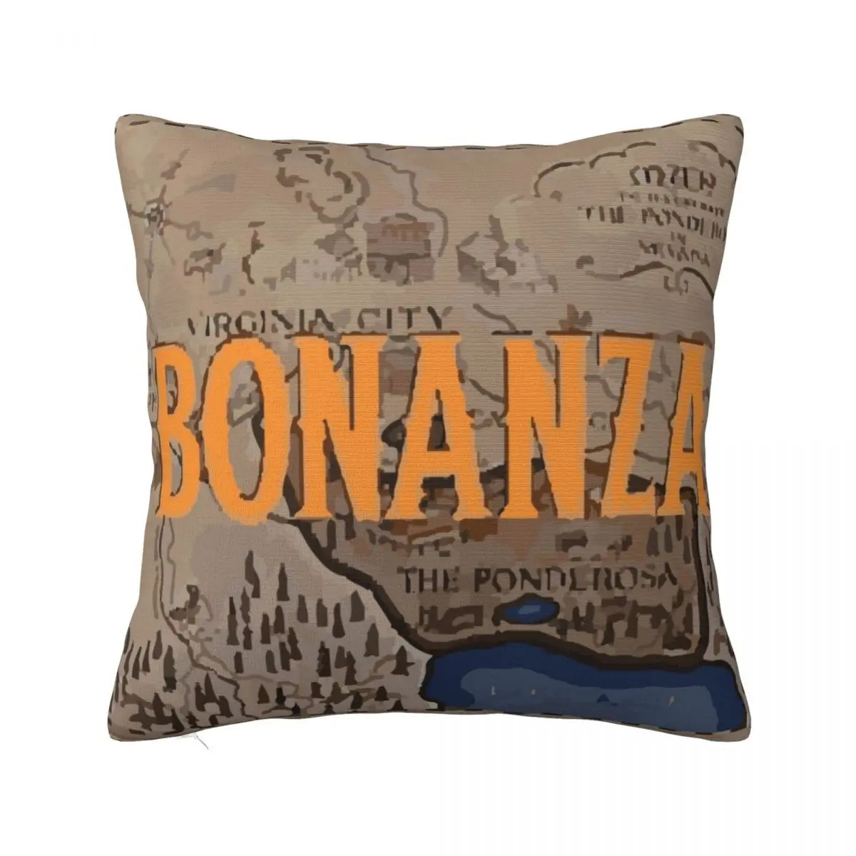 

poster logo bonanza Throw Pillow Custom Cushion Photo Sofa Decorative Covers Decorative pillowcase
