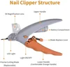 Professional Pet Nail Clipper Scissors With LED Light Cat Dog Nail Clippers Tool Scissors Nail Toeclaw Cutter Scissors for Pet 4