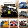 Red Racing Car 3D Kids Boy Bedding Set F1 Game Racer Printing Duvet Cover 2/3pcs Bedclothes with Pillowcase Twin Full Bedspread 1
