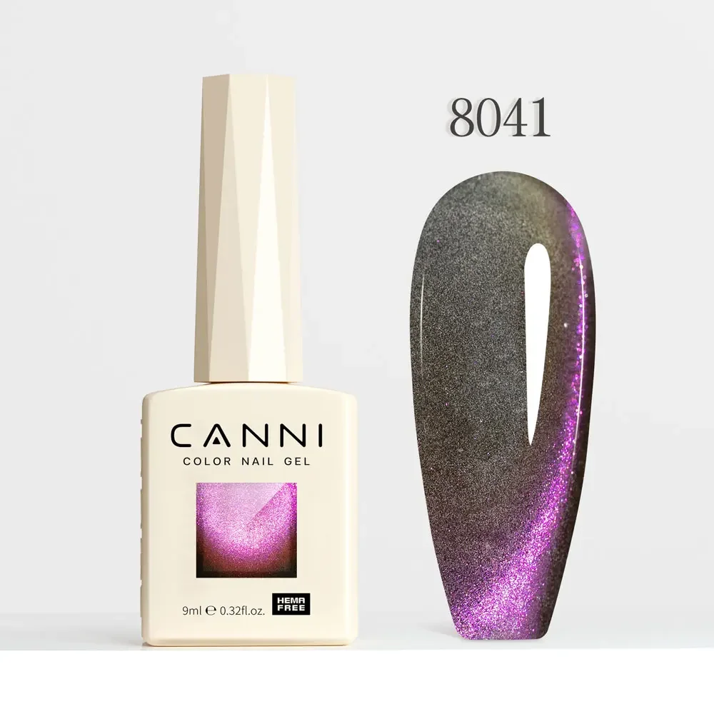 CANNI HEMA Free Black Glitter Diamond Sparkle Gel Polish - Long-Lasting Glossy Finish