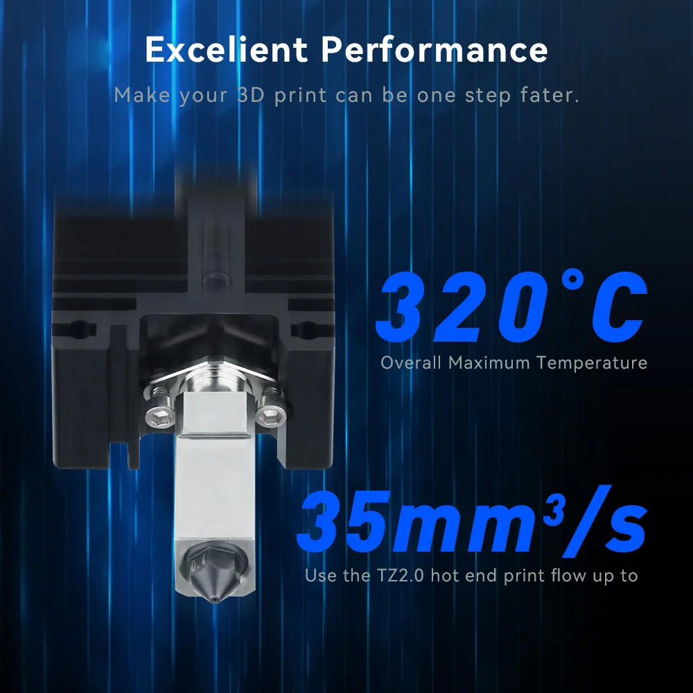 Mellow Tz-hotend Anti-colisão para Impressora 3d Atualizado Bamboo Lab x1 X1cp1p P1s Voron Blv Mellow 2.0 - Imagem 3