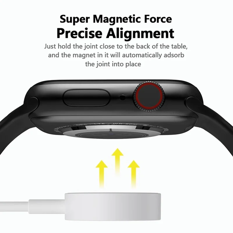 Magnetic Wireless Charger For Apple iWatch Series 9 8 7 SE 6 5 USB C Charging Cable Accessories