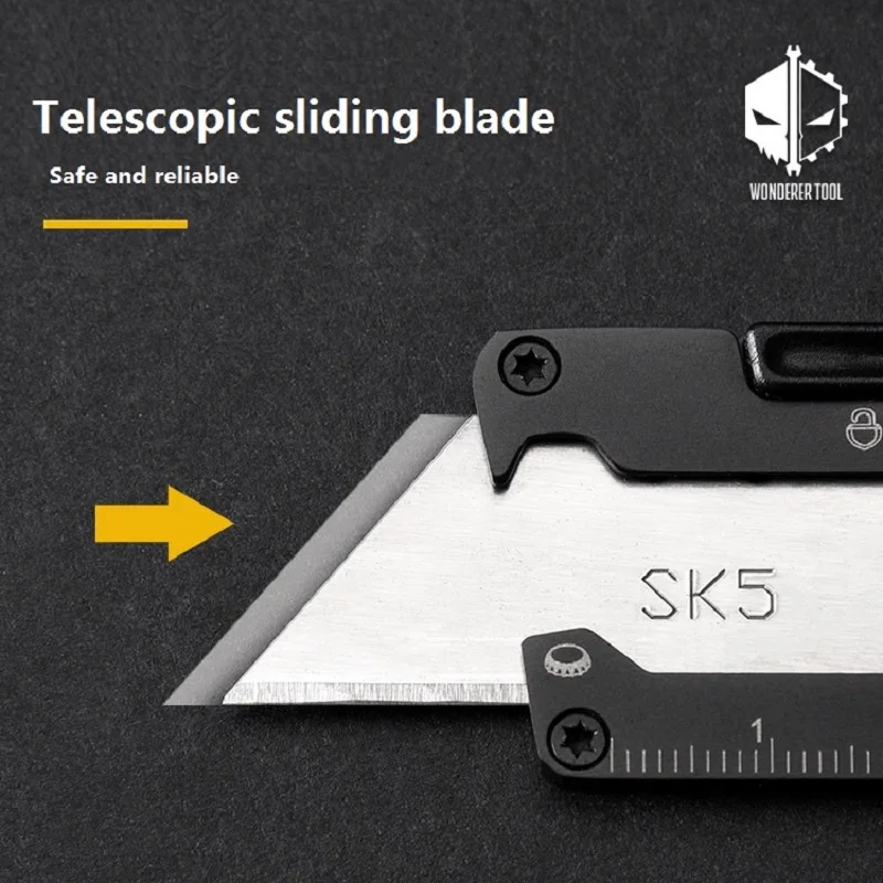 Multifunctional EDC Knife Cutter Stationery Portable Unpacking Paper Cutting for Outdoor Home Bottle Opener utility knife,box cutter,box opener