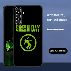 Vibrant Green Day Band Soft Black Phone Case - Samsung Note20Ultra (Black1)