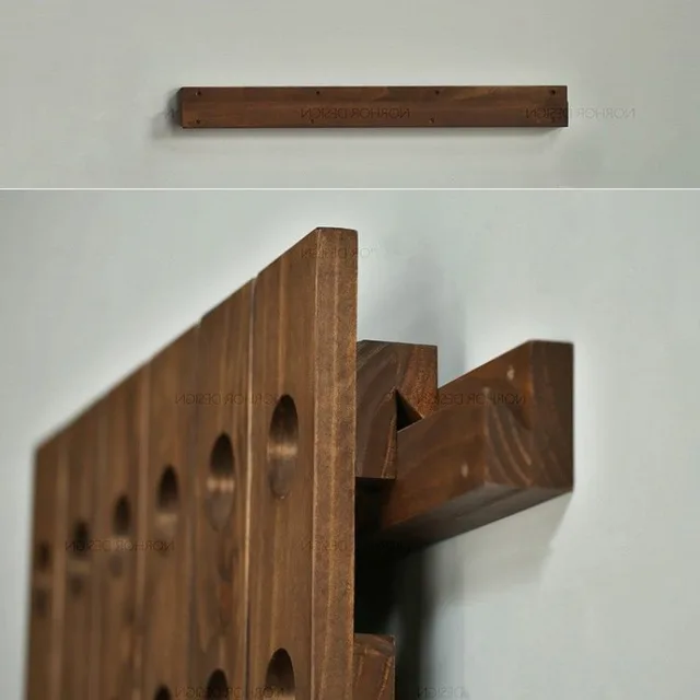 Solid Wood Wall Mounted Wine Racks Solid Wood Wall Mounted Wine Racks
