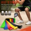 5Pcs Tpe Resistance Bands Fitness Set Rubber Loop Strength Training Workout Expander Yoga Gym Equipment Elastic Portable Pilates 2