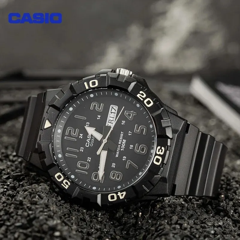 Casio MRW-200H/MRW-210H мужские спортивные уличные Водонепроницаемые многофункциональные кварцевые часы из смолы