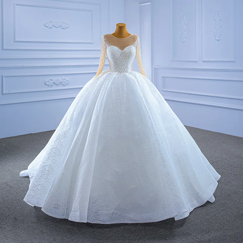 Bride's main wedding dress 2024 new style super fairy tail solo tutu skirt high waist stage performance dress for women