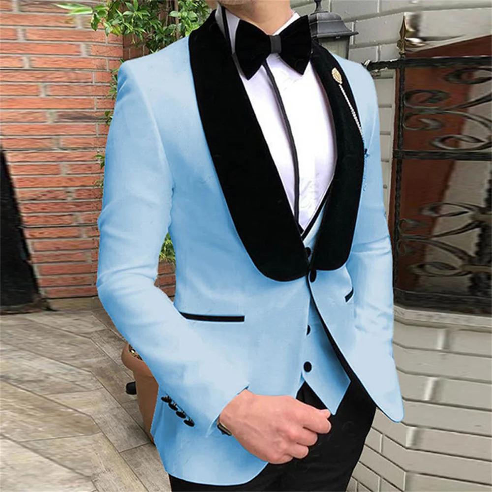 White Suits for Men 2023 New in Elegant Casual Business Jacket Pants Vest 3 Pieces Sets Luxury Formal Party Wedding Male Suits
