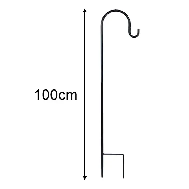 90/100/120cm Shepherd Hooks Plant Hook Craft Hook For Hanging Solar Lights Bird Feeders﻿ Outdoor Yard Garden Decor 4