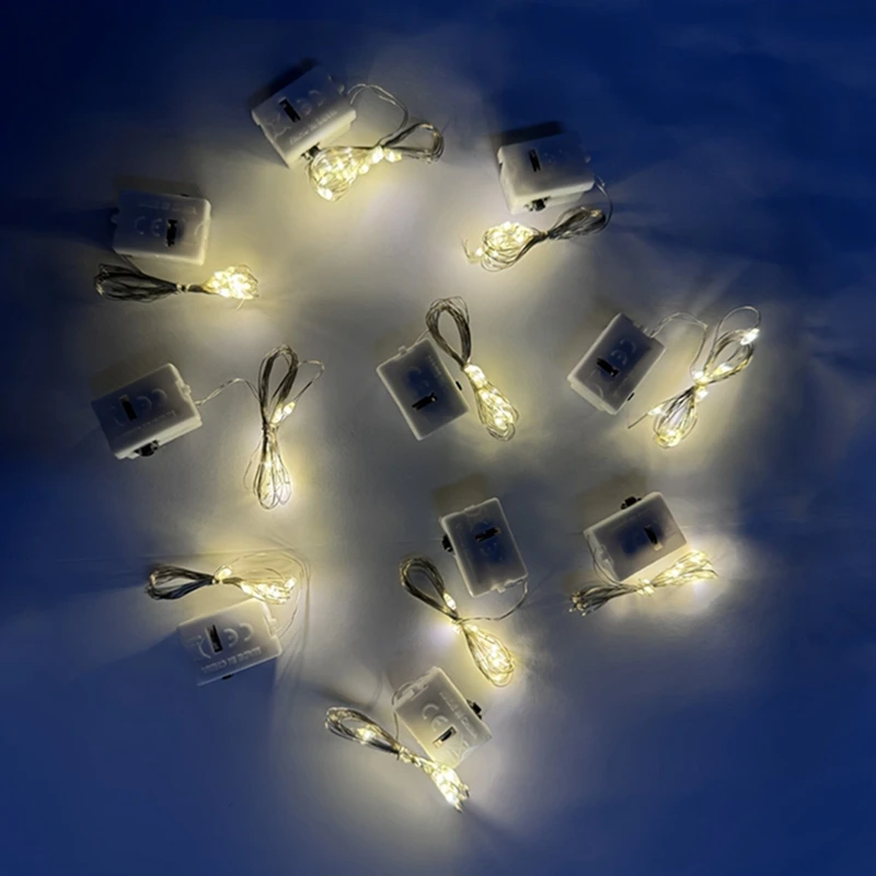 1/5Pcs 2M Märchen Lampe String Licht Draht Stern Licht für Home Schlafzimmer Dekor Geeignet hochzeit Party Urlaub Blinkende Dekoration – Detail 4