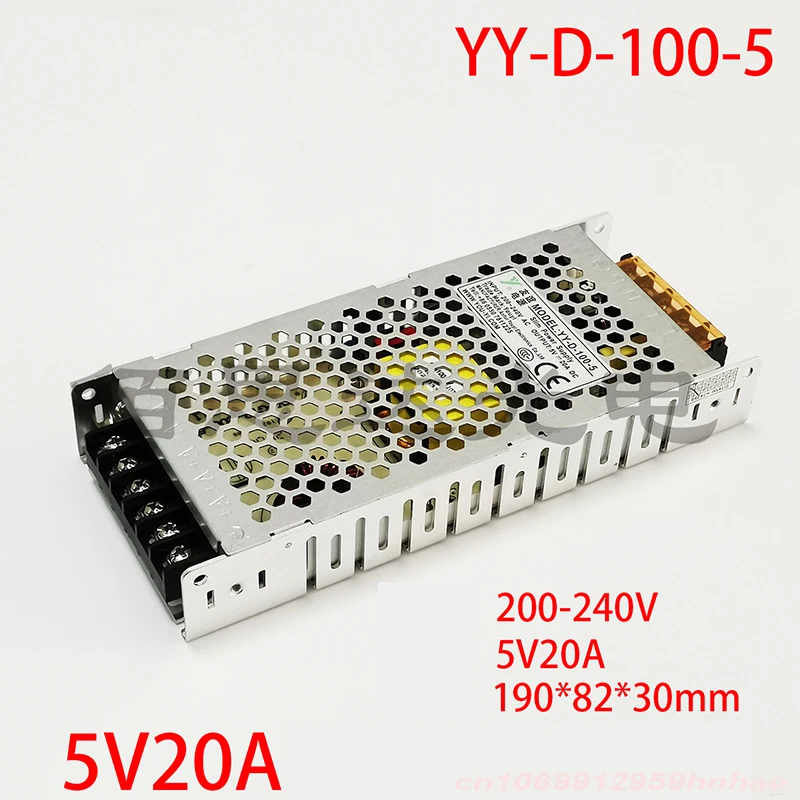 

New Genuine LED Power Supply For YY-D-100-5 5V 20A 100W