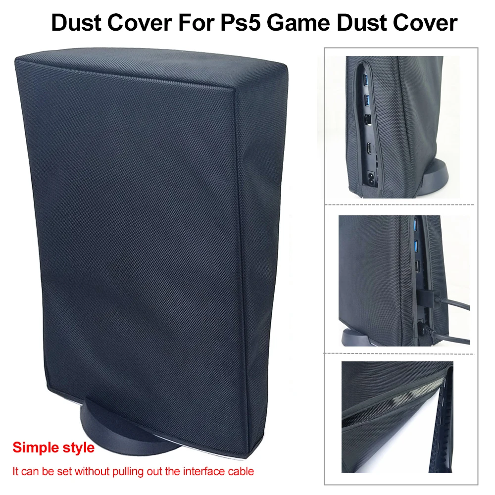 

Dust Proof Cover for PS5 Game Protective Outer Casing Easy Install High Quality Waterproof Anti-scratch with Sticker Sleeve