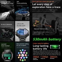 New ChatGPT AI assistant Smart Watch 5ATM Waterproof GPS  Built-in Dual-band GNSS Compass Military Sport Smartwatch Men Woman 2