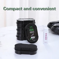 1 Multifunctional Double-Faced Shoe Polish Colorless Light Rub Leather Care Oil Sponge Wax Black Shoes Brush Household Cleaning 2