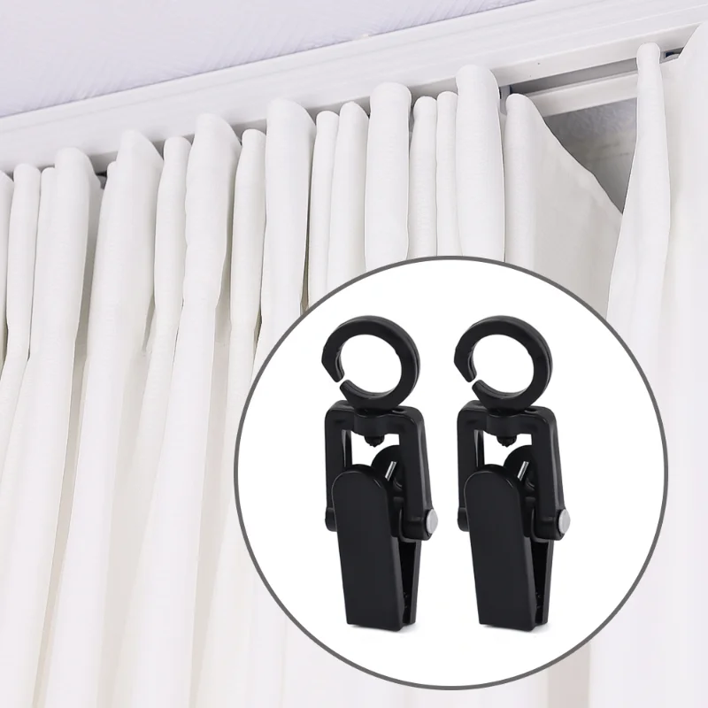 5/10pcs Mini Clothes Clip Rotatable Plastic Towel Cap Peg Windproof Clothespin Clip Home Bathroom Wardrobe Laundry Storage Clamp images - 6