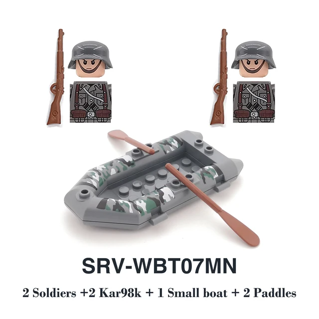 DIY WW2 Infantry Soldier Motorcycle Soviet US Army Military Gun Accessories Weapon Building Block Brick Children Kids Gift Toys 2