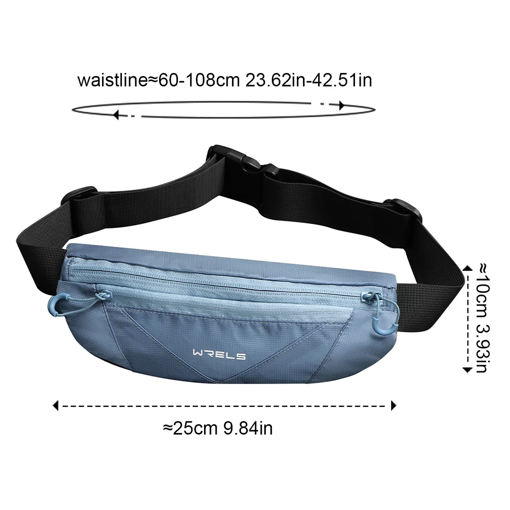 WRELS Man/Woman Running Sports Belt Wasit Pack Pockets Marathon Jogging Bag Outdoor Sports Cycling Phone Waist Bags Waterproof 5