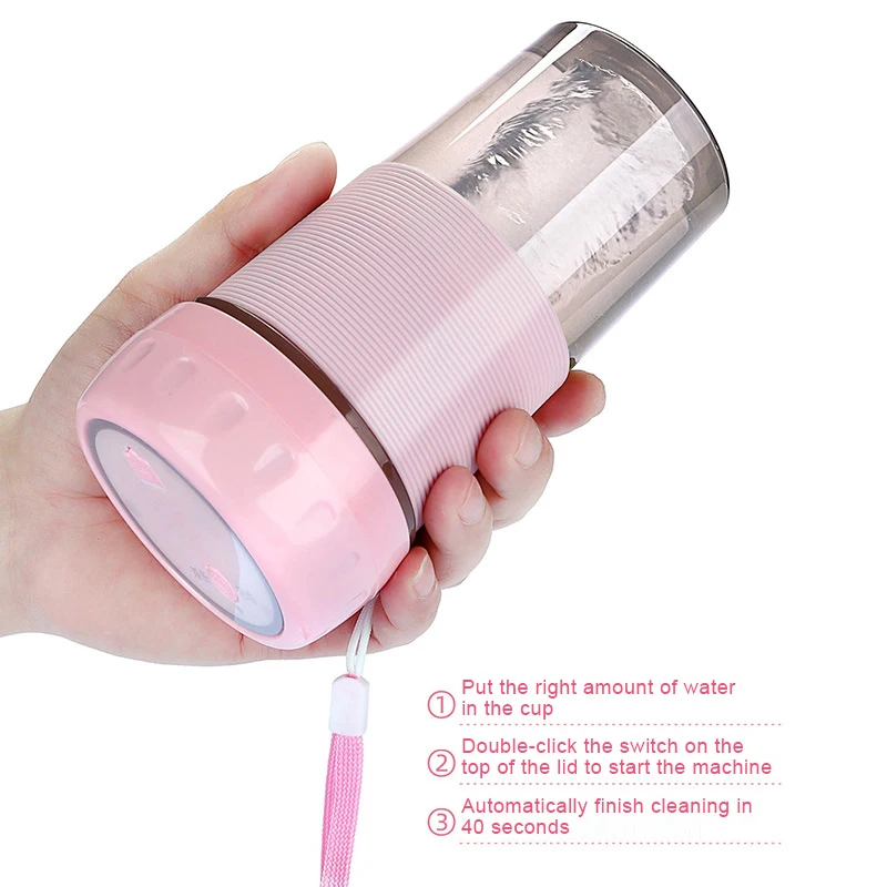 Portable Juicer Blender Electric USB 300ML Mixer Juicer Machine Smoothie Blender Juice Maker Fast Food Processor Blender Cup 4 Portable Juicer Blender Electric USB 300ML Mixer Juicer Machine Smoothie Blender Juice Maker Fast Food Processor Blender Cup 4