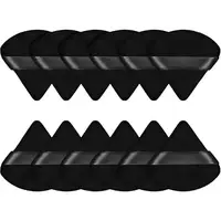 12Pcs Triangle Velvet Powder Puff Make Up Sponges for Face Eyes Contouring Shadow Seal Cosmetic Foundation Makeup Tool 1