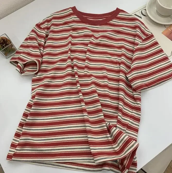 

T-shirt Round Neck Casual Student Bottom Top Summer