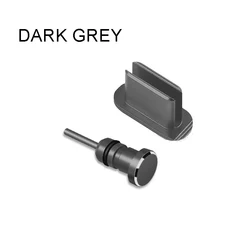 Universal USB - C Dust Plug and Phone Accessory Protector Set (Dark grey)