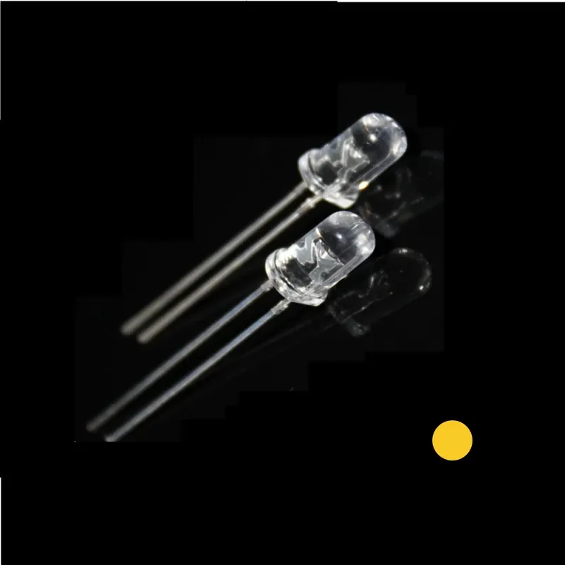 

1000pcs New 5mm Round LED Yellow Purple Orange Diode Light Water Clear Wide Angle 5mm 20mA Light-Emitting Diode High Brightness
