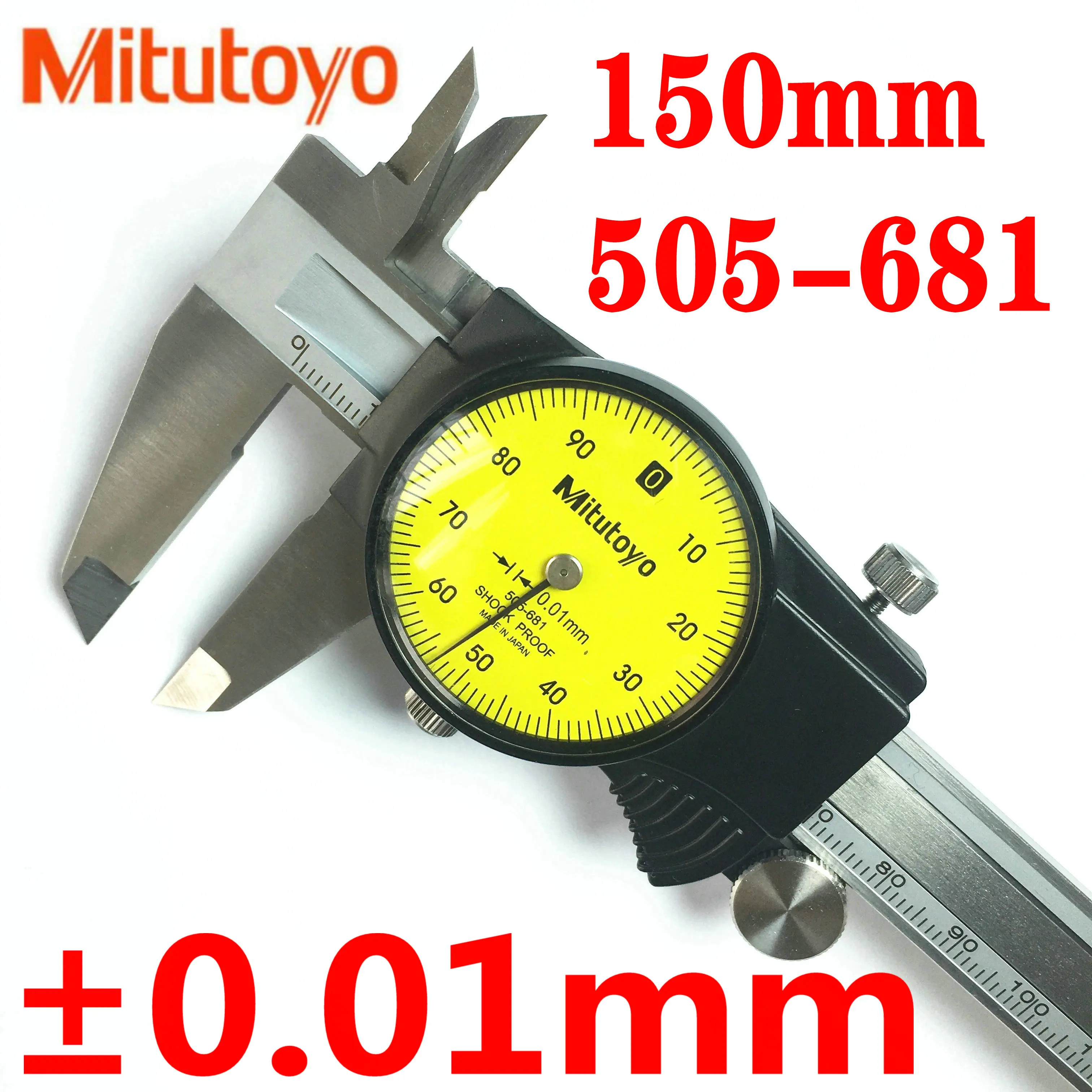 

Japan Mitutoyo SHOCK PROOF Vernier Caliper 505-681 0-150mm 505-682 0-200mm 0.01mm Precision Micrometer Measuring Stainless Steel