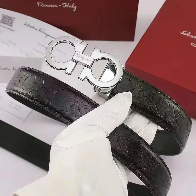 3.5CM Men's Leather Belt Suit Accessories Business Casual Men's Needle Buckle Belt