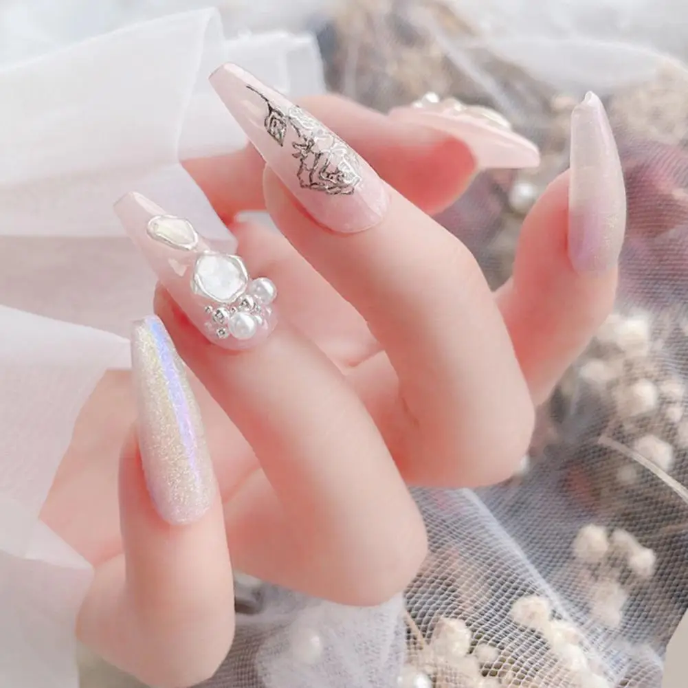 

1 коробка красивых натуральных морских ракушек, детали для дизайна ногтей, легкие инструменты для самостоятельного маникюра