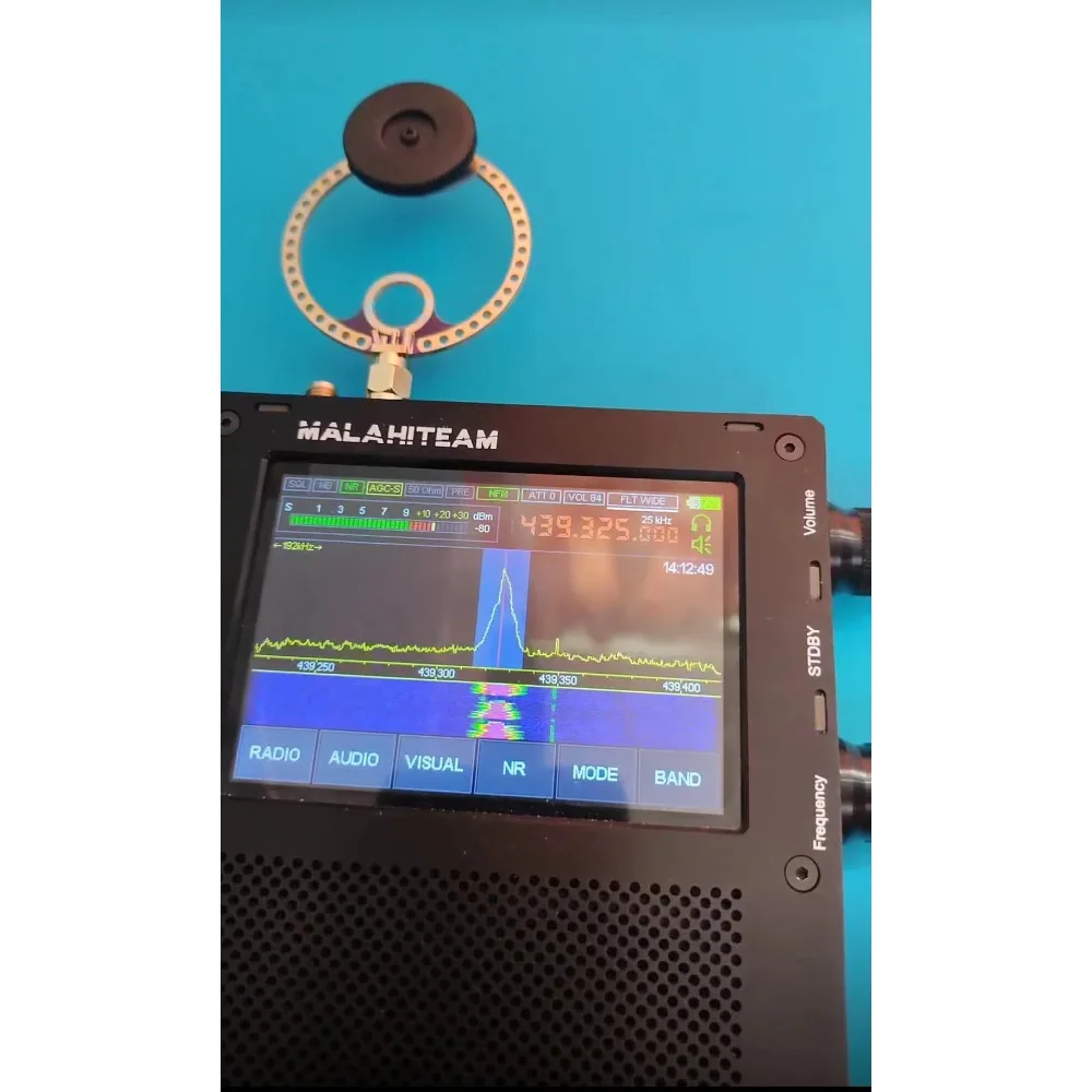 2pcs FM 안테나 도넛 안테나 UV UHF + VHF FM 400M-470MHz 80M-150MHz HFDY Malahiteam DSP DSP2 라디오 수신기 용 SMA 인터페이스