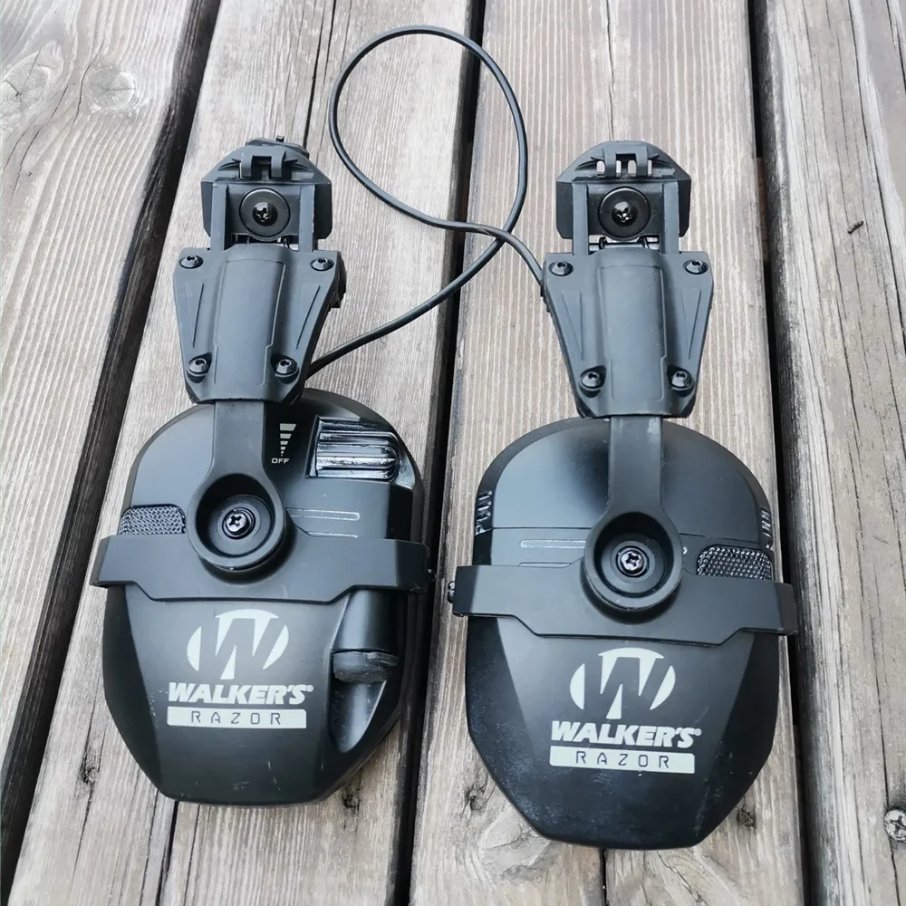Tactical Headset Helmet Wendy Bracket ARC Rail Adapter for Walker's Razor Slim Electronic Hearing Protection Shooting Headset