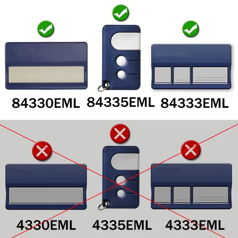 433MHz Rolling Code Garage Door Remote Control For Merlin LiftMaster C840 C940 MR850 MJ3800 CM844 94335E 94334E 94333E 94330E 3