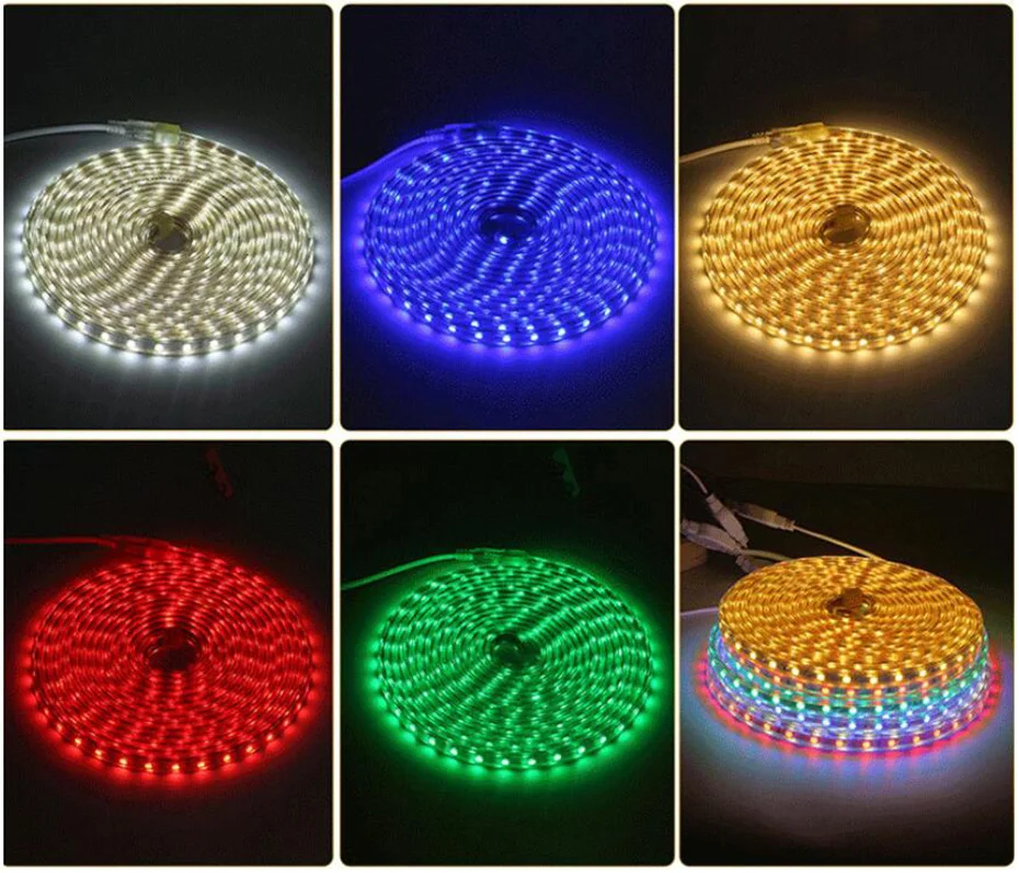 Impermeável LED Strip Light, RGB White Iluminação