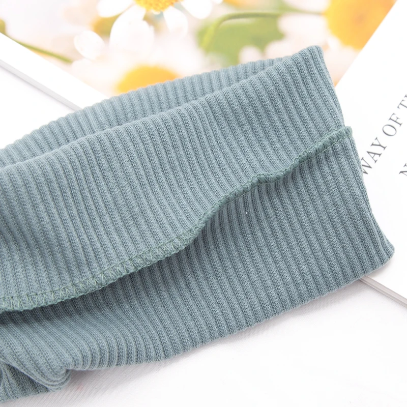 Women Solid Color Yoga Knitted Headband Cotton Wide Turban Twisted Knotted Headwrap Fashion Girls Hairband Hair Accessories