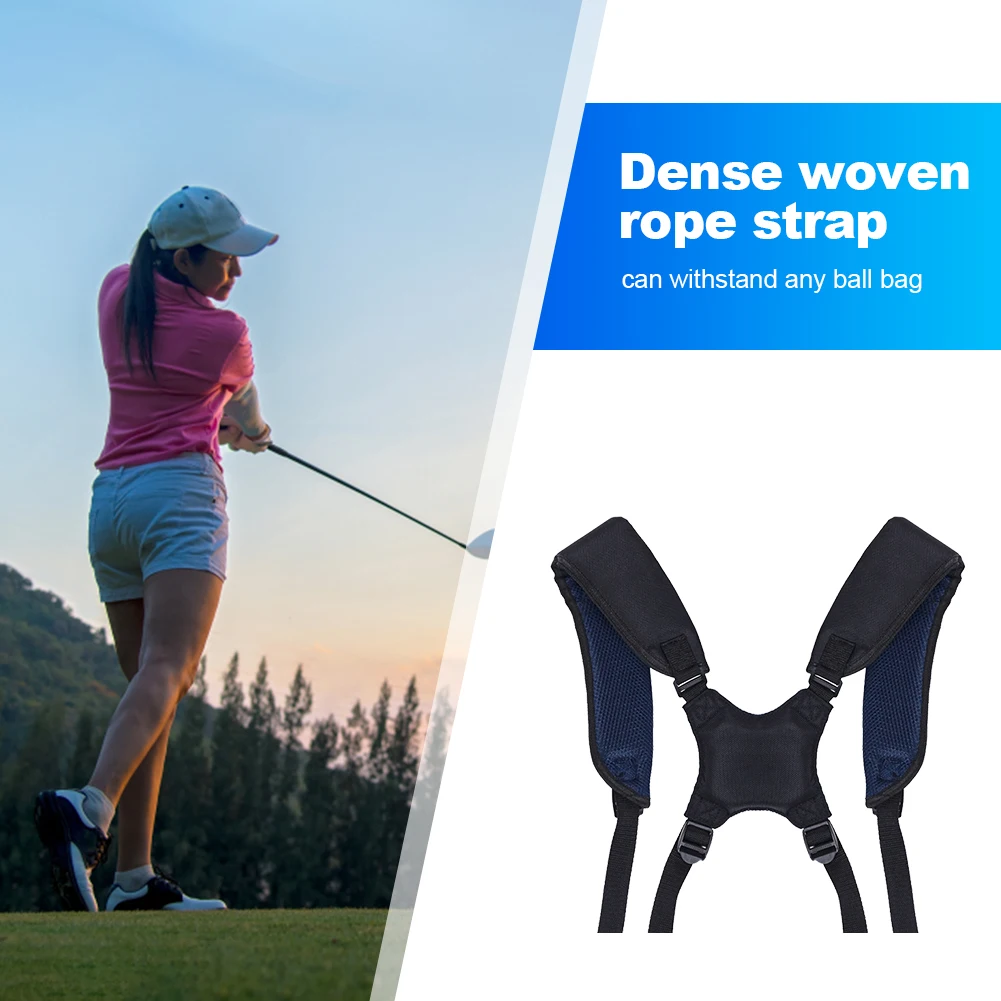 Description Picture 6 of itemGolf Double Shoulder Strap Adjustable Padded Golf Bag Strap Replacement Comfort Golf Bag Accessories with 4 Rotate Buckles