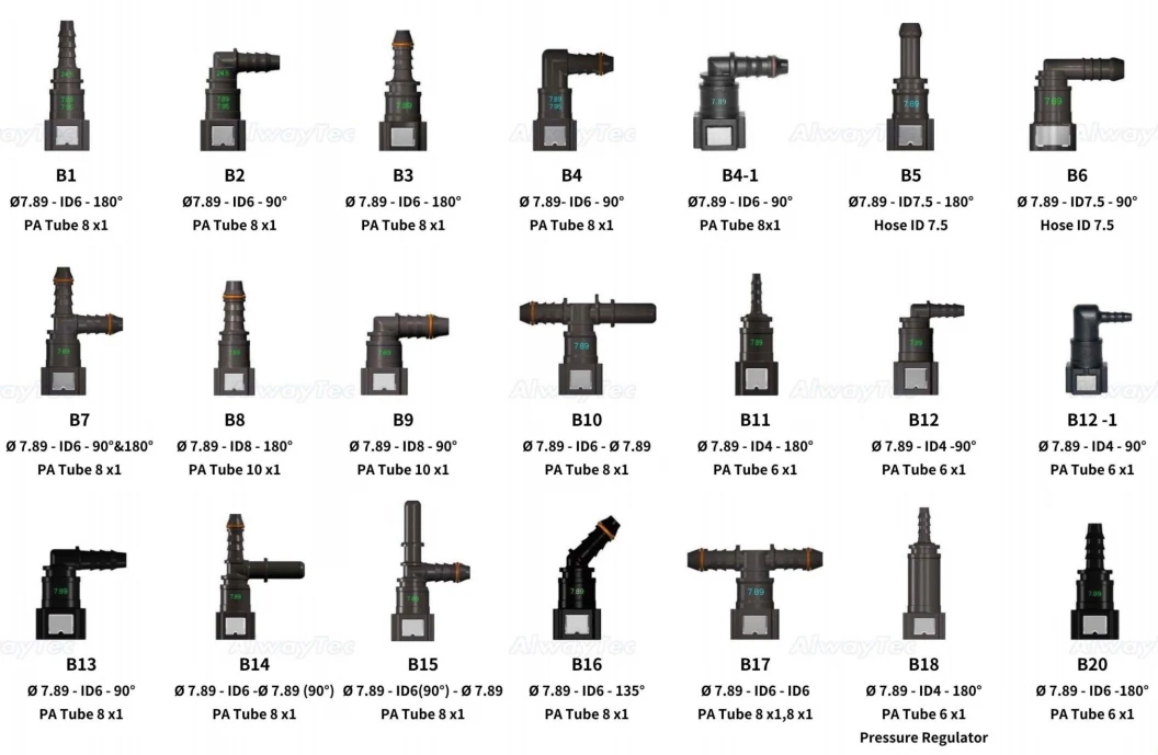 Heißer Verkauf 5/16''-7,89mm T-Stecker Schnell veröffentlichte Fitting für Universal-Automobilteile – Detail 5