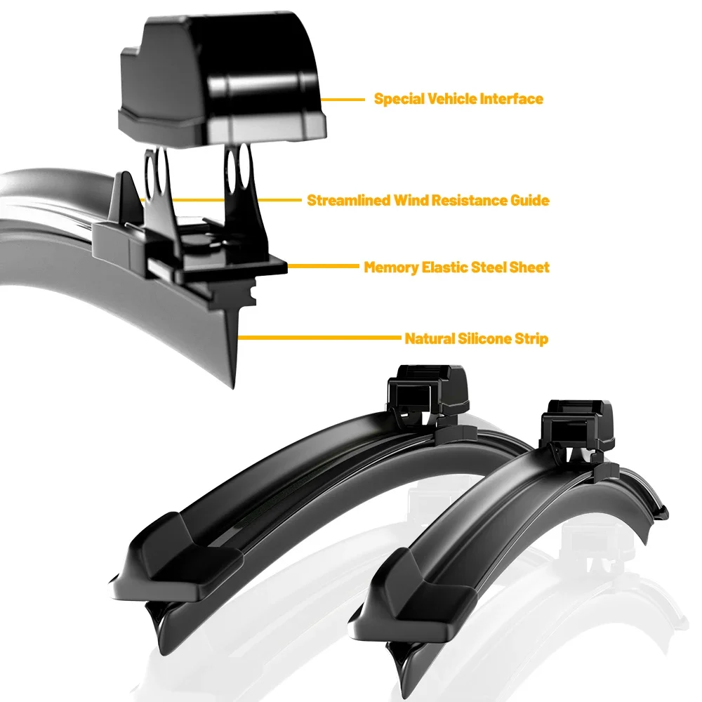 شفرات الممسحة الأمامية لمرسيدس بنز W204 W212 W218...
