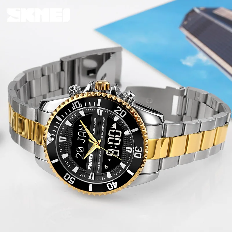 Dual Movement Muslim Azan Clock Men Watch For Prayer With, 46% OFF