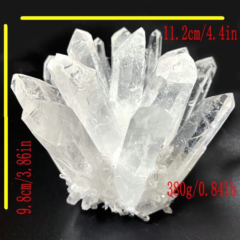 Pure natural white crystal cluster stone, energy degaussing crystal, home decoration gift exquisite jewelry