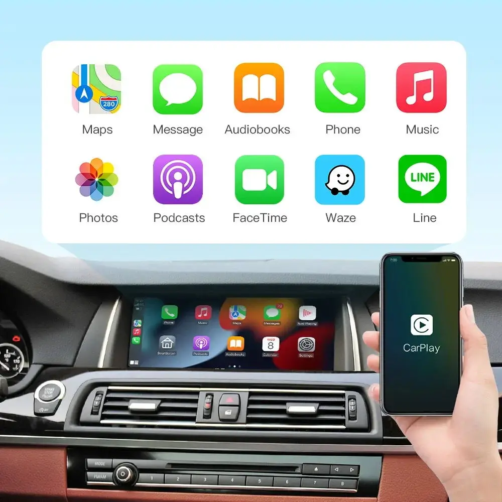 Wireless CarPlay Android AUTO for BMW NBT/CIC System 1 2 3 4 5 6 7 Series X1 X3 X4 X5 X6 MINI E60 E84 E70 F26 F25 F10 F11F20 F21 4 Wireless CarPlay Android AUTO for BMW NBT/CIC System 1 2 3 4 5 6 7 Series X1 X3 X4 X5 X6 MINI E60 E84 E70 F26 F25 F10 F11F20 F21 4