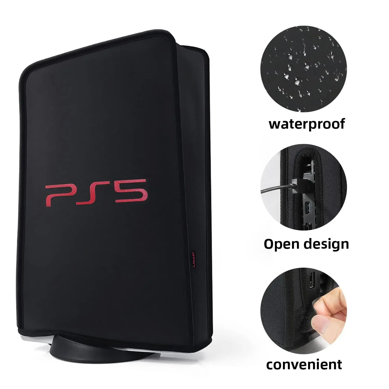 Playstation 5 게임 콘솔 용 먼지 커버 PS5 디지털 및 디스크 에디션 액세서리 용 세척 가능 보호 케이스 스크래치 방지 쉘