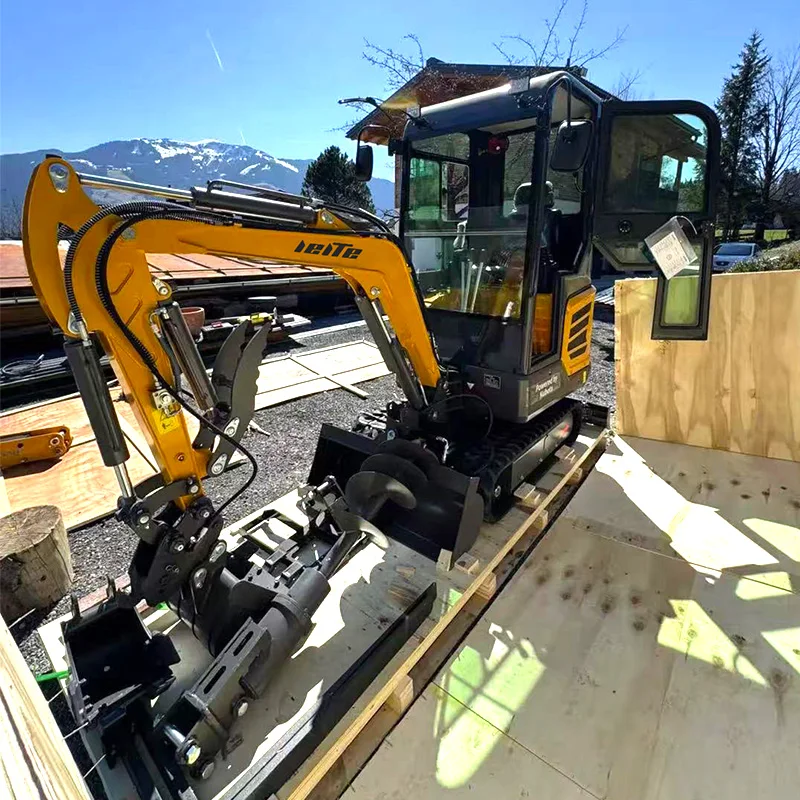 Agricultural 1.8 Ton Mini Excavator 360° Rotation Kubota Engine Mini Digger 1 ton 2 ton Customized EURO 5 Small Excavator price