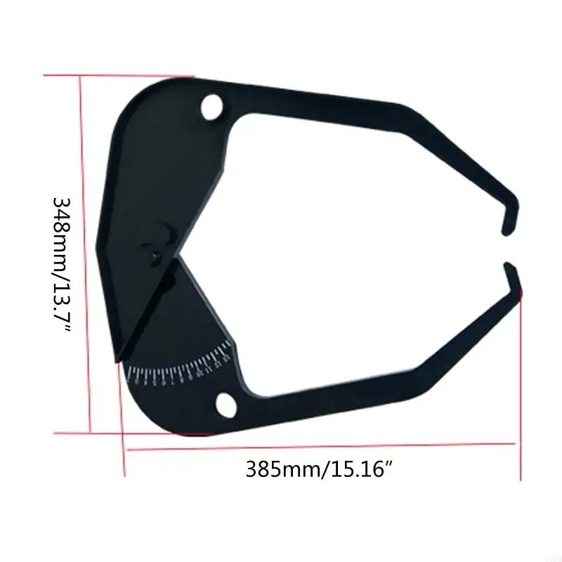 Plastic Car Tire Caliper Tire Scale Measurement Caliper From 3 inches to 17 inches Change and Wheel