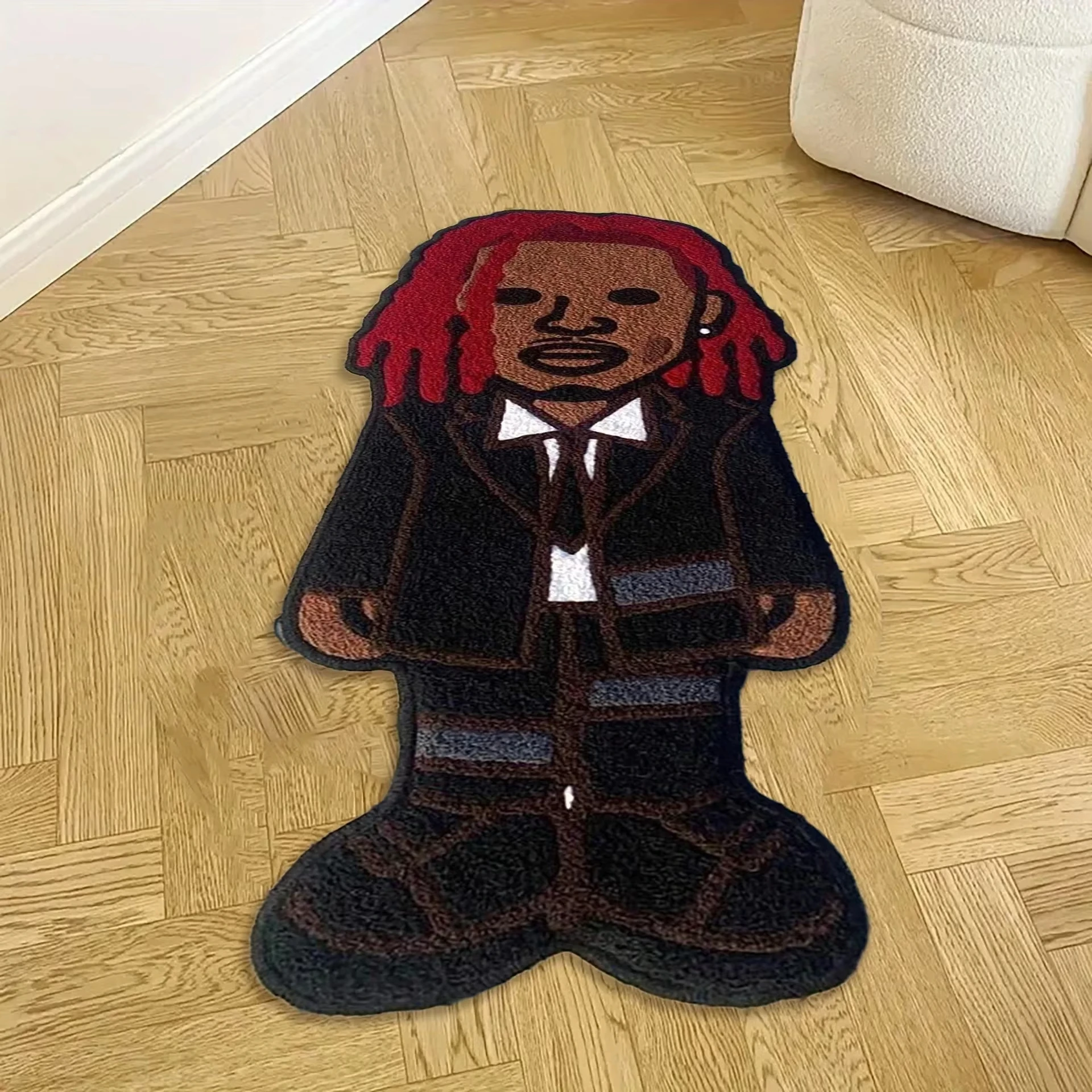 VIKAMA Teppich in Form von Cartoon-Figuren, cooler Jungen-Teppich, Fußmatte, Willkommensmatte, Teppich für Schlafzimmer, Teppich für Wohnzimmer, Heimdekoration – Detail 15